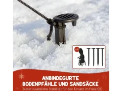 Outsunny Aufblasbar Weihnachtsdeko Polyester 80L x 67B x 160-213H cm