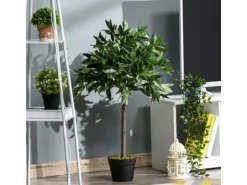 Outsunny Künstliche Pflanze Kunststoff Zement  Ø16 x 90H cm