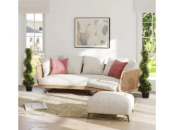 Outsunny Künstlicher Zedernbaum Kunststoff Zement  18L x 18B x 90H cm