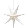 Papierstern mit LEDs 50 cm x 50 cm x 19 cm Weiß