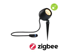 Paulmann LED-Gartenspot Plug & Shine Kikolo Zigbee 3.0 RGBW+ 660 lm Anthrazit