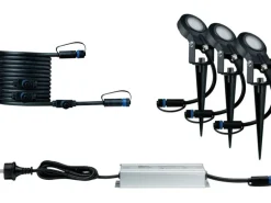 Paulmann Plug&Shine Starter-Set 3 LED-Erdspieße Sting IP67 Warmweiß