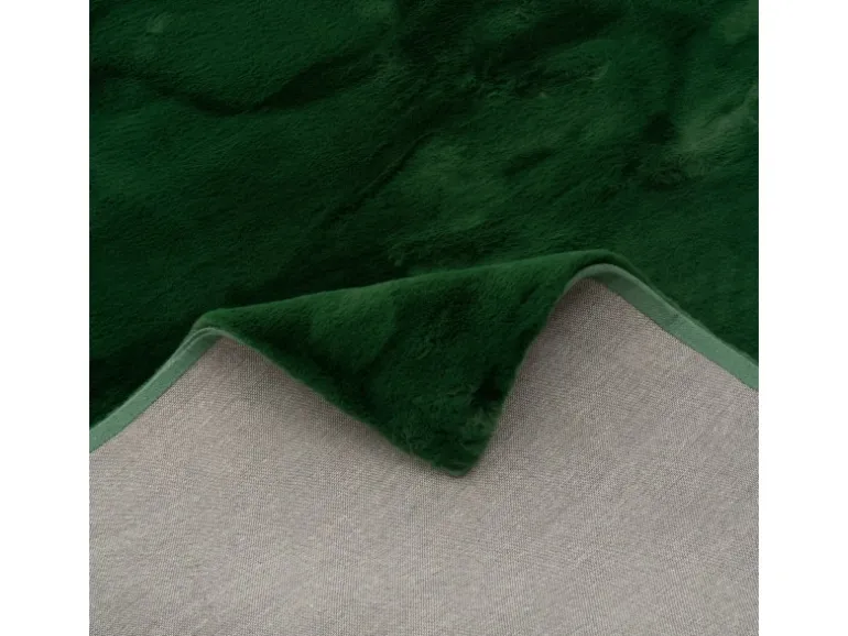 Pergamon Luxus Super Soft Fellteppich Plush Tannengrün 180x250cm