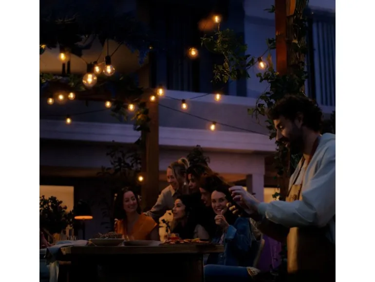 Philips Hue Smart-Outdoor-LED-Lichterkette Festavia Globe 30 Lampen 21 m