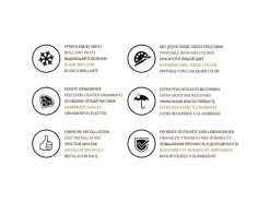 PROFHOME 150275 Eckleisten 1 Karton Set mit 6 Zierleisten 12 m Weiß