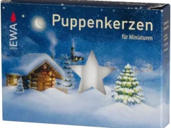 Puppenkerzen 20er-Pack 6,5 cm x Ø 1 cm Weiß