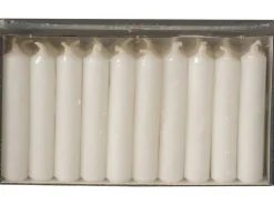 Pyramidenkerzen, 30er-Pack 75 mm x Ø 14 mm Weiß