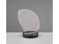 Reality LED Tischleuchte Football 21,5 cm x 17 cm x 12 cm Schwarz Matt