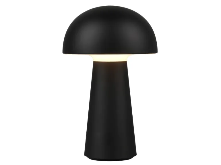 Reality LED-Tischleuchte Lennon Schwarz Ø 13,6 cm