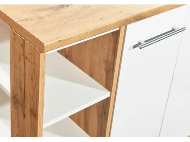 Respekta Inselküche Hilde 310 cm Grau