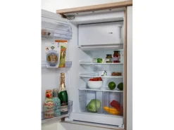 Respekta Küchenzeile 270 cm mit Glaskeramikkochfeld Weiß - Eiche Sägerau