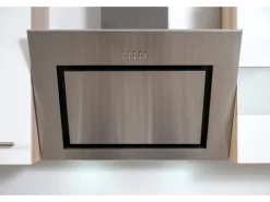 Respekta Küchenzeile 270 cm mit Glaskeramikkochfeld Weiß - Eiche Sägerau