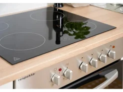 Respekta Küchenzeile 270 cm Weiß Eiche Sägerau