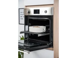 Respekta Küchenzeile GLRP330HESW Grifflos 330 cm Weiß Hochglanz-Sonoma Eiche