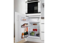 Respekta Küchenzeile GLRP370HWS Grifflos 370 cm Schwarz Hochglanz-Weiß