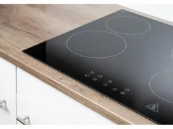 Respekta Küchenzeile KB280EYW 280 cm Weiß Seidenglanz-Eiche York Nachbildung