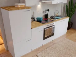 Respekta Küchenzeile KB270WWC 270 cm Weiß