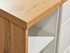 Respekta Landhaus Inselküche Anton 280 cm Lärche Weiß