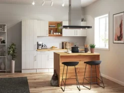 Respekta Landhaus Inselküche Anton 280 cm Lärche Weiß