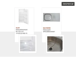 Respekta Landhaus Küchenzeile Anton 280 cm mit Kücheninsel Lärche Weiß