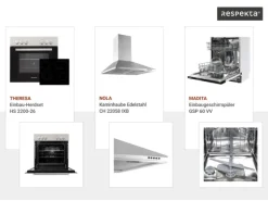 Respekta Landhaus Küchenzeile Anton 280 cm mit Kücheninsel Lärche Weiß