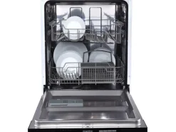 Respekta Premium Inselküche 280 cm Grau Hochglanz-Weiß