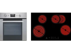 Respekta Premium Inselküche 280 cm Grau Hochglanz-Eiche Grau