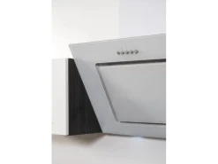 Respekta Premium Küchenzeile 300 cm Hochbau Weiß Hochglanz-Eiche Grau