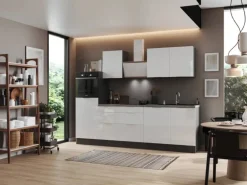 Respekta Selection Küchenzeile Elisabeth RS280HGWH 280 cm Weiß-Grau