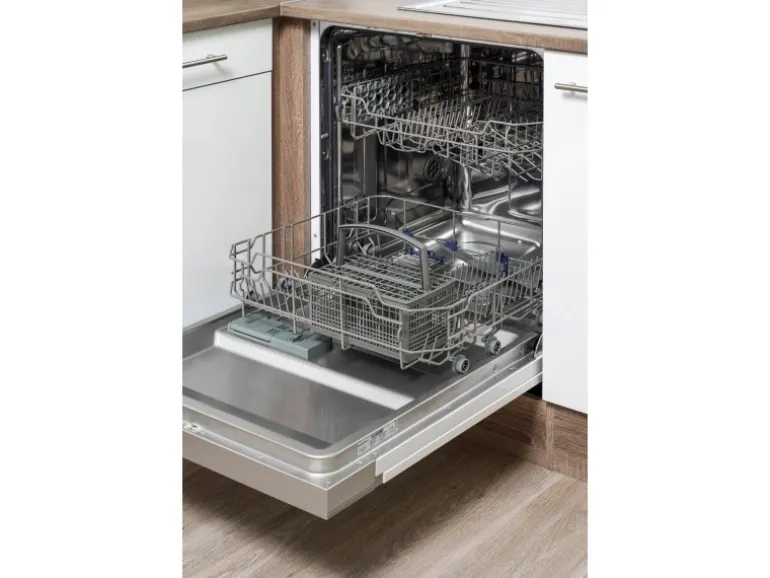 Respekta Winkelküche 310 cm Schwarz Seidenglanz-Eiche York Nachbildung