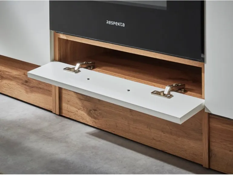 Respekta Winkelküche Hilde 310 x 172 cm mit Kücheninsel Weiß