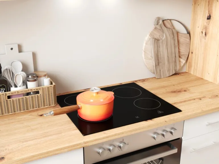 Respekta Winkelküche Hilde 310 x 172 cm mit Kücheninsel Weiß