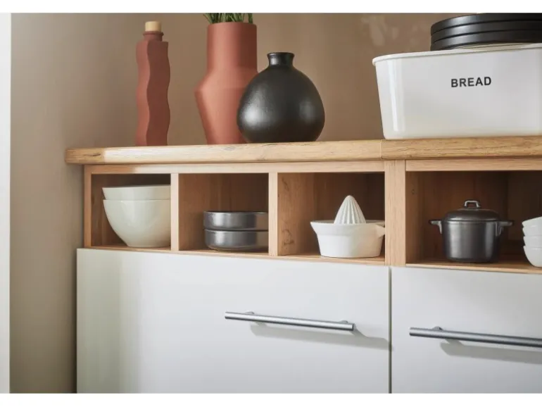 Respekta Winkelküche Hilde 310 x 172 cm mit Kücheninsel Weiß