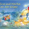 Rica und Mischa an der Krippe