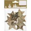 Rindensterne 5 cm Natur 8 Stück