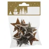 Rindensterne mit Schneekante 45 cm 12 Stück