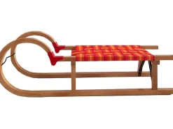 Rudisport Rodel aus Holz mit Gurtsitz 95 cm