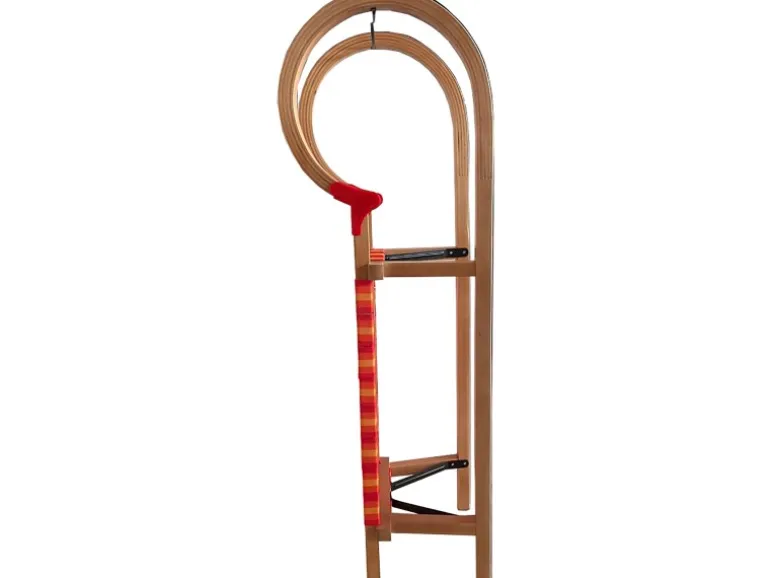 Rudisport Rodel aus Holz mit Gurtsitz 95 cm