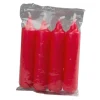 Saico Adventskerzen 4er-Pack 10,5 cm x Ø 2 cm Rot