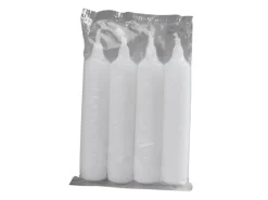 Saico Adventskerzen 4er-Pack 10,5 cm x Ø 2 cm Weiß
