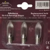 Saico Ersatzglühlampe/ Riffelkerze 3er-Pack E10-Fassung 55V, 3W Wamweiß