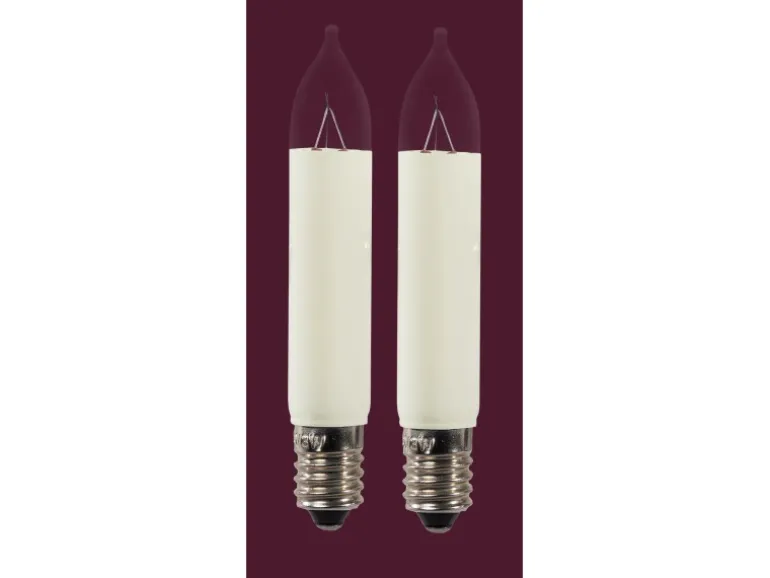 Saico Kleinschaftkerze 2er-Pack E10-Fassung, 16V, 3W Warmweiß