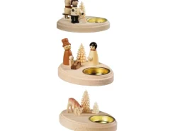 Saico Leuchter für 1 Teelicht 3-fach Sortiert ca. Ø 10 cm