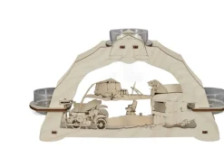 Saico Leuchter Ostalgie-Camping für 3 Teelichte 23 cm x 13 cm x 6,5 cm