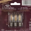 Saico Premium LED-Riffelkerze für 20-flammige Lichterbögen 3er-Blister