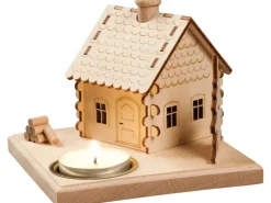 Saico Räucherhaus für 1 Teelicht 11,5 cm x 11,5 cm x 10 cm