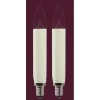 Saico Schaftkerze 2er-Pack E10-Fassung, 23V, 4W Warmweiß