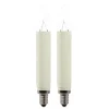 Saico Schaftkerze 2er-Pack für 30-flammige Lichterbögen/ Lichterketten Warmweiß