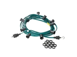 Satisfire Illu Lichterkette 5m Grün 5xE27 Garten Party Biergarten Außen Made in Germany