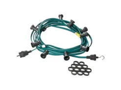 Satisfire Illu- Partylichterkette 20m Biergarten Terrasse Außen 20x LED Filament Glühbirne